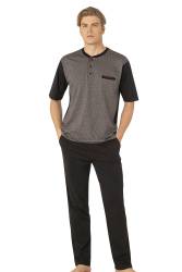 Pierre Cardin %100 Pamuk 3'lü Jakarlı Erkek Pijama Takım, Kutulu Gönderilir - Thumbnail