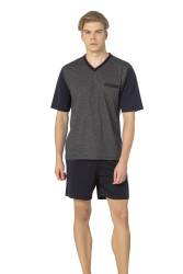 Pierre Cardin %100 Pamuk 3'lü Jakarlı Erkek Pijama Takım, Kutulu Gönderilmektedir - Thumbnail