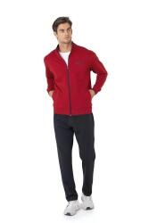 Pierre Cardin %100 Pamuk Erkek 2 İplik Eşofman Takım, Fermuarlı ve Cep Detaylı Eşofman Takım (1)