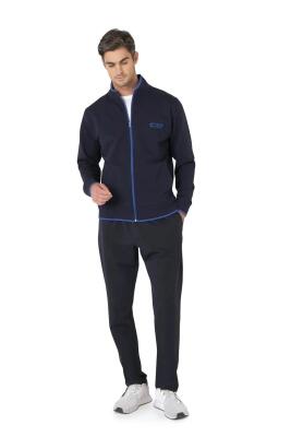 Pierre Cardin %100 Pamuk Erkek 2 İplik Eşofman Takım, Fermuarlı ve Cep Detaylı Eşofman Takım - 1