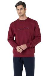 Pierre Cardin %100 Pamuk Erkek 3 İplik Eşofman Takım, Bisiklet Yaka Kolları Manşetli, Düz Paça ve Cep Detaylı - Thumbnail