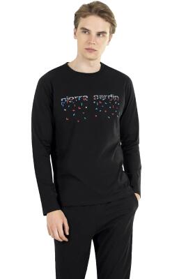 Pierre Cardin %100 Pamuk Erkek Pijama Takım, Mevsimlik Pijama, Uzunkol Pijama - 4