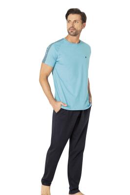 Pierre Cardin %100 Pamuk Erkek Pijama Takım,Bisiklet Yaka, Kısakol, Cepli - 7