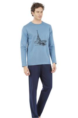 Pierre Cardin %100 Pamuk Kutulu Erkek Pijama Takım - 4