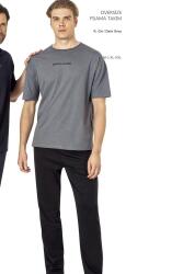 Pierre Cardin, %100 Pamuk, Oversize Pijama Takım, - 3