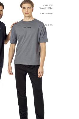 Pierre Cardin, %100 Pamuk, Oversize Pijama Takım, - 3