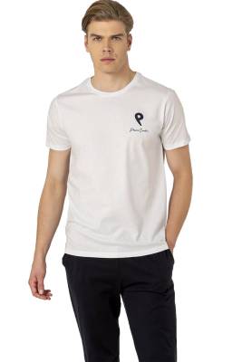 Pierre Cardin - Pierre Cardin %100 Pamuklu, Bisiklet Yaka, Kısakol Penye Pijama Takım, Ceplidir