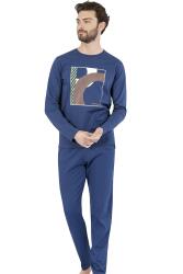 Pierre Cardin %100 Pamuklu Erkek Pijama Takım - 1