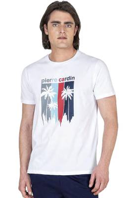 Pierre Cardin - Pierre Cardin %100 Pamuklu Tam Kalıp Pijama Takım, Erkek T-shirt Pantolon Takım, Ceplidir (1)