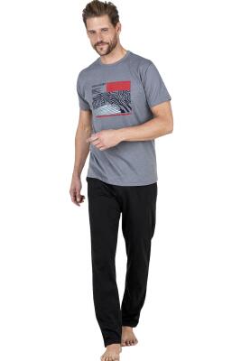 Pierre Cardin %100 Pamuklu Yazlık Erkek Pijama Takım, ceplidir - 3