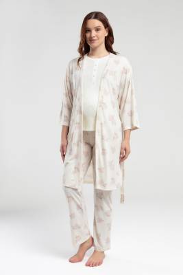 Pierre Cardin 3'lü Lohusa Pijama Takım - 1