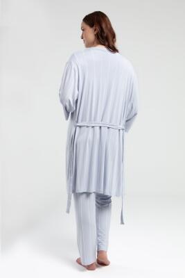Pierre Cardin 3'lü Yazlık Lohusa Pijama Takım - 4
