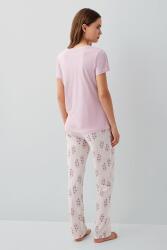 Pierre Cardin Kadın Kısa Kollu Pijama Takımı %50 Pamuk %50 Modal – Desenli Cepli Pijama Altı, Tam Kalıp - 8