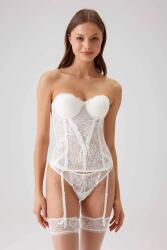 Pierre Cardin Balenli Push Up Destekli Jartiyer Büstiyer String Çorap Takım