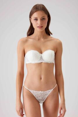 Pierre Cardin Balenli Straplez Push Up Destekli Sütyen Takım - 5