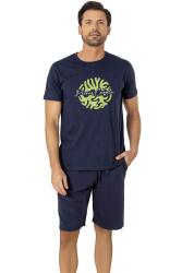 Pierre Cardin, Bisiklet Yaka, Baskılı, T-shirt Şort Takım, %100 Pamuk - 2