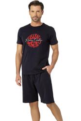 Pierre Cardin, Bisiklet Yaka, Baskılı, T-shirt Şort Takım, %100 Pamuk - 3