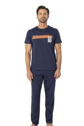 Pierre Cardin, Bisiklet Yaka, Baskılı, Yazlık Pijama Takım, %100 Pamuk (1)