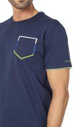 Pierre Cardin, Bisiklet Yaka, Erkek Penye Yazlık Pijama Takım, %100 Pamuk - Thumbnail