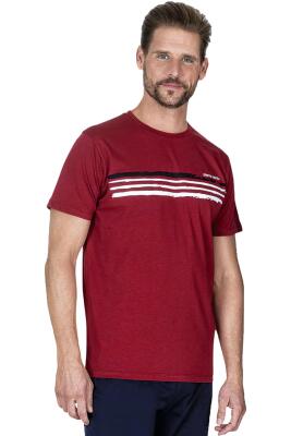 Pierre Cardin Bisiklet Yaka Kısa Kol Tam Kalıp Erkek Pijama Takım, %100 Pamuk, Ceplidir - 4