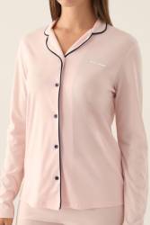 Pierre Cardin Çeyize Uygun Kutulu Kadın Pijama Takım, %50 Modal %50 Pamuk, Uzunkol Mevsimlik Kadın Pijama Takım - Thumbnail