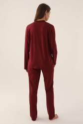 Pierre Cardin Çeyize Uygun Kutulu Kadın Pijama Takım, %50 Modal %50 Pamuk, Uzunkol Mevsimlik Kadın Pijama Takım - Thumbnail