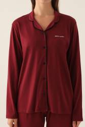 Pierre Cardin Çeyize Uygun Kutulu Kadın Pijama Takım, %50 Modal %50 Pamuk, Uzunkol Mevsimlik Kadın Pijama Takım  - 3