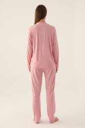 Pierre Cardin Çeyize Uygun Kutulu Kadın Pijama Takım, %50 Modal %50 Pamuk, Uzunkol Mevsimlik Kadın Pijama Takım  - 6