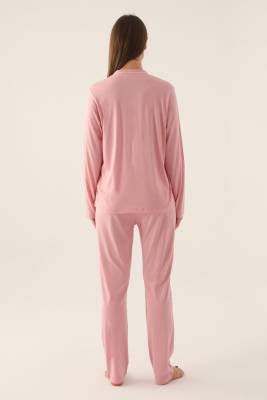 Pierre Cardin Çeyize Uygun Kutulu Kadın Pijama Takım, %50 Modal %50 Pamuk, Uzunkol Mevsimlik Kadın Pijama Takım  - 6