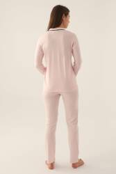 Pierre Cardin Çeyize Uygun Kutulu Kadın Pijama Takım, %50 Modal %50 Pamuk, Uzunkol Mevsimlik Kadın Pijama Takım  - 24