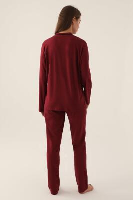 Pierre Cardin Çeyize Uygun Kutulu Kadın Pijama Takım, %50 Modal %50 Pamuk, Uzunkol Mevsimlik Kadın Pijama Takım  - 4