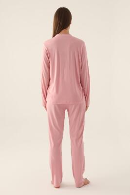 Pierre Cardin Çeyize Uygun Kutulu Kadın Pijama Takım, %50 Modal %50 Pamuk, Uzunkol Mevsimlik Kadın Pijama Takım  - 6