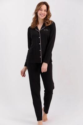 Pierre Cardin Çeyize Uygun Kutulu Kadın Pijama Takım, %50 Modal %50 Pamuk, Uzunkol Mevsimlik Kadın Pijama Takım  - 19