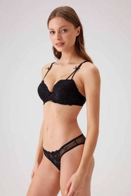 Pierre Cardin Çeyizlik Push-Up Sütyen Takım, Balenli ve Dantelli Dolgulu Sütyen Takım - 12