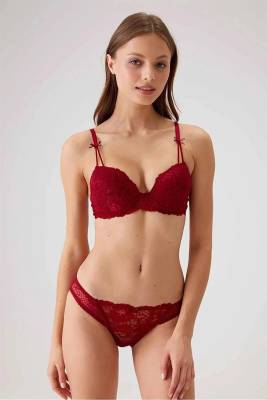 Pierre Cardin Çeyizlik Push-Up Sütyen Takım, Balenli ve Dantelli Dolgulu Sütyen Takım - 18