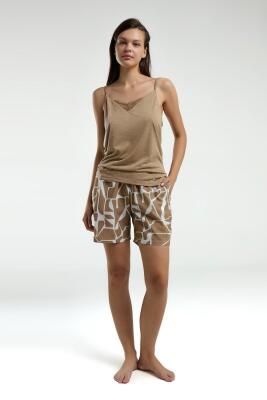 Pierre Cardin Dantel Detaylı Atlet, Cepli Şort Takım - 1