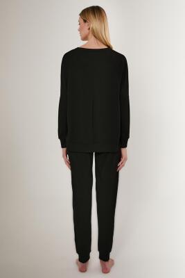 Pierre Cardin Dokuma Kadın Pijama Takım, Kol ve Paça Manşetli, - 6