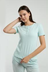 Pierre Cardin Düğmeli Yaka Kaşkorse Kadın Viskon Pijama Takım, Cep Detaylı - 4