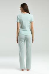 Pierre Cardin Düğmeli Yaka Kaşkorse Kadın Viskon Pijama Takım, Cep Detaylı - 5