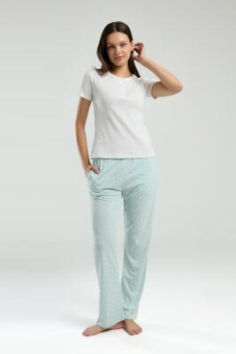 Pierre Cardin Düğmeli Yaka Kaşkorse Kadın Viskon Pijama Takım, Cep Detaylı - 8