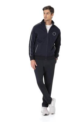 Pierre Cardin - Pierre Cardin Erkek %100 Pamuklu Fermuarlı ve Cep Detaylı 2 İplik Eşofman Takım