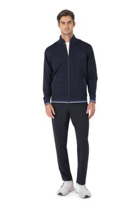 Pierre Cardin Erkek %100 Pamuklu Fermuarlı ve Cep Detaylı 2 İplik Eşofman Takım - 4