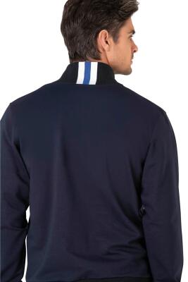 Pierre Cardin Erkek %100 Pamuklu Fermuarlı ve Cep Detaylı 2 İplik Eşofman Takım - 5