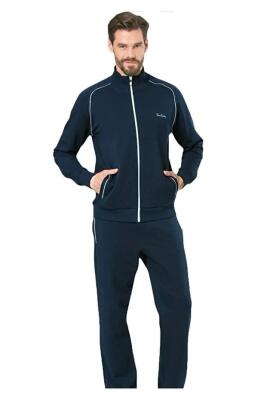 Pierre Cardin Erkek %100 Pamuklu Fermuarlı ve Cepli 2 İplik Eşofman Takım - 5
