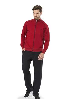 Pierre Cardin Erkek %100 Pamuklu Fermuarlı ve Cepli 2 İplik Eşofman Takım - 7