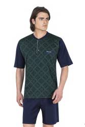 Pierre Cardin Erkek 3 Parça Jakarlı Pijama Takım, Çeyizlik Pijama, Kutulu Pijama, %100 Pamuklu - Thumbnail