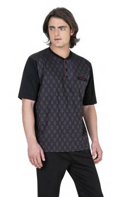 Pierre Cardin - Pierre Cardin Erkek 3'lü Jakarlı Pijama Takım, Çeyizlik Pijama Takım, Kutulu Gönderim, %100 Pamuklu (1)