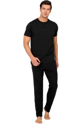 Pierre Cardin Erkek Pijama Takımı %100 Pamuk Kısa Kollu – Rahat Kesim - 1