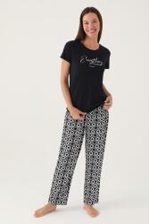 Pierre Cardin Geometrik Desenli Yazlık Kadın Pijama Takımı - 2