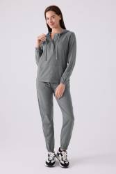 Kadın Comfort Kumaş Pijama Takım - Thumbnail